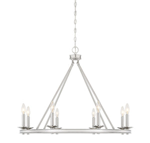 Savoy House - 1-308-8-SN - Eight Light Chandelier - Middleton - Satin Nickel