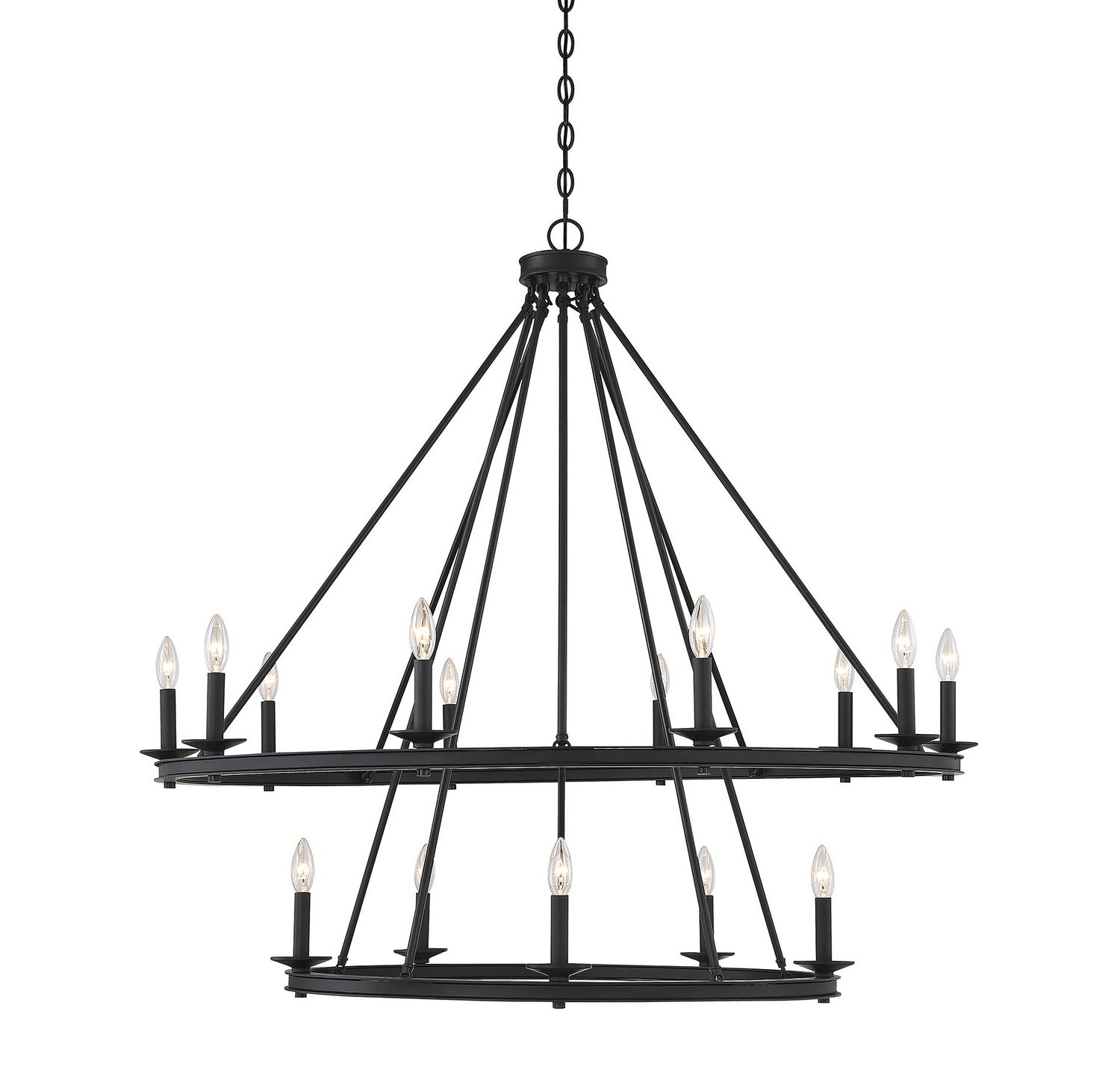 Savoy House - 1-312-15-89 - 15 Light Chandelier - Middleton - Matte Black