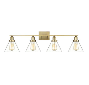 Savoy House - 8-9130-4-322 - Four Light Bath Bar - Drake - Warm Brass