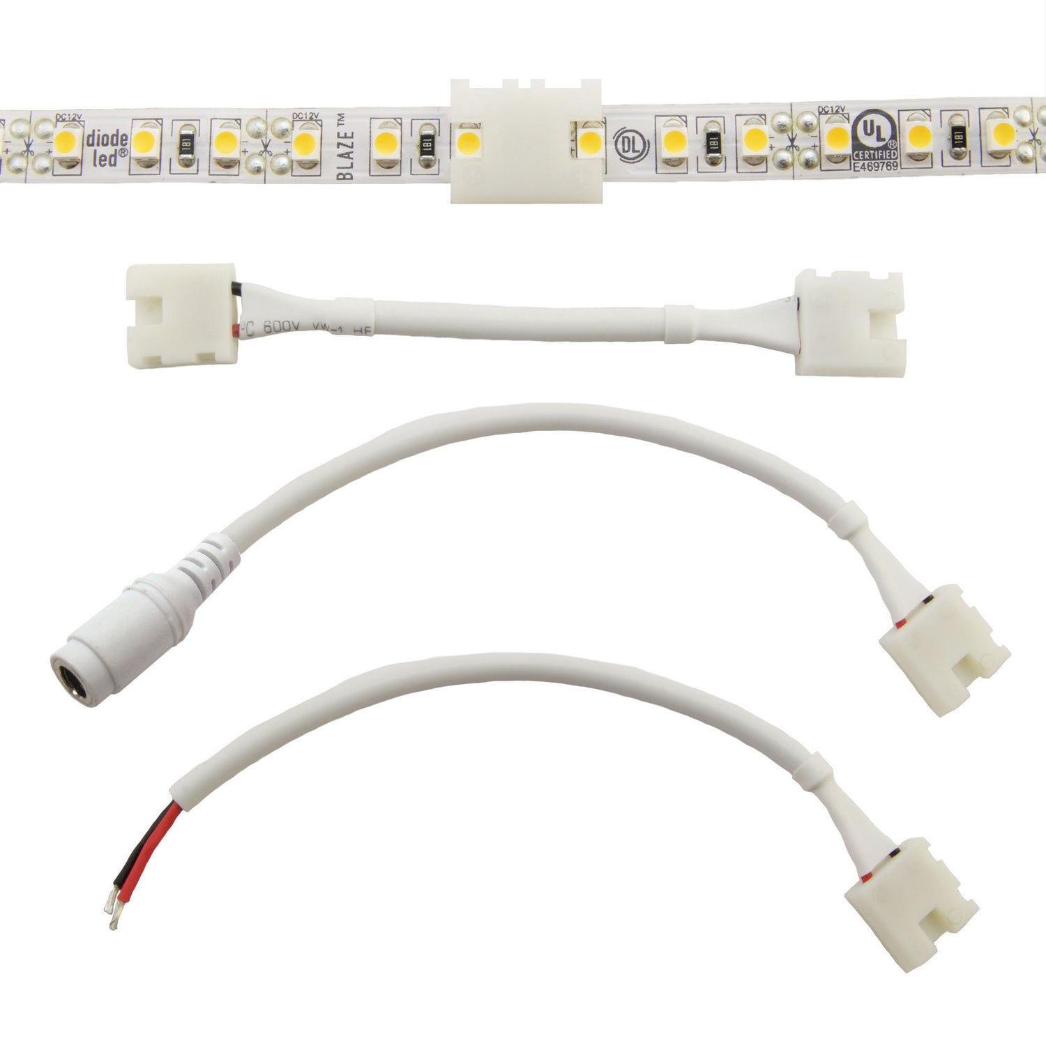 Diode LED - DI-CKT-3SP8-25 - Splice Connector - White