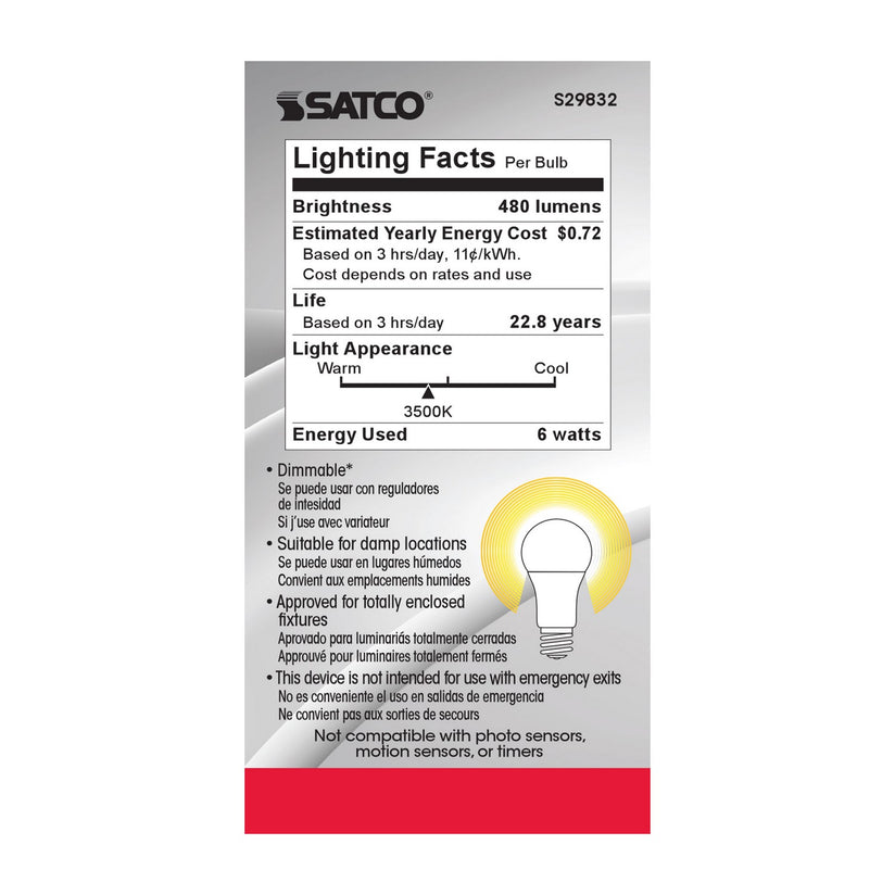 Satco - S29832 - Light Bulb - Frost