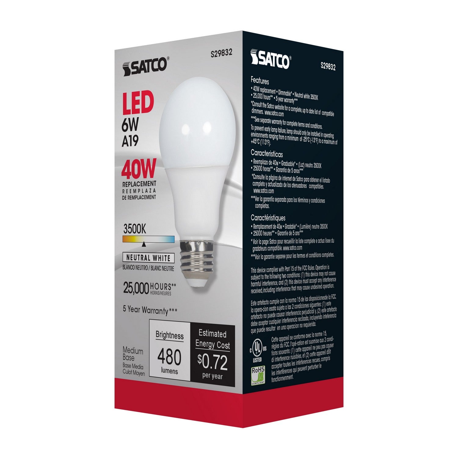 Satco - S29832 - Light Bulb - Frost