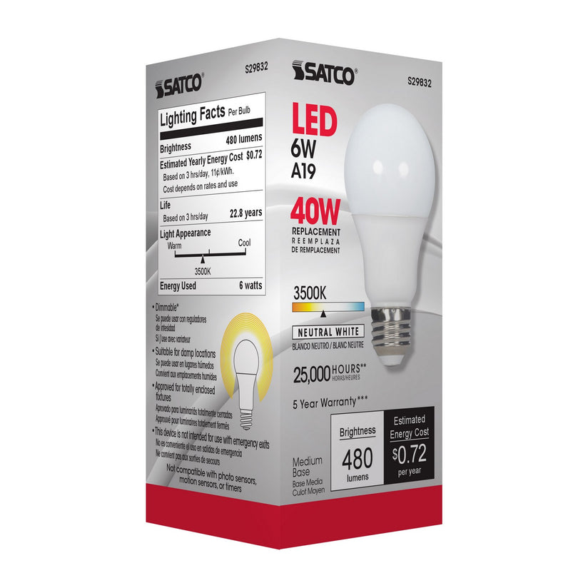 Satco - S29832 - Light Bulb - Frost