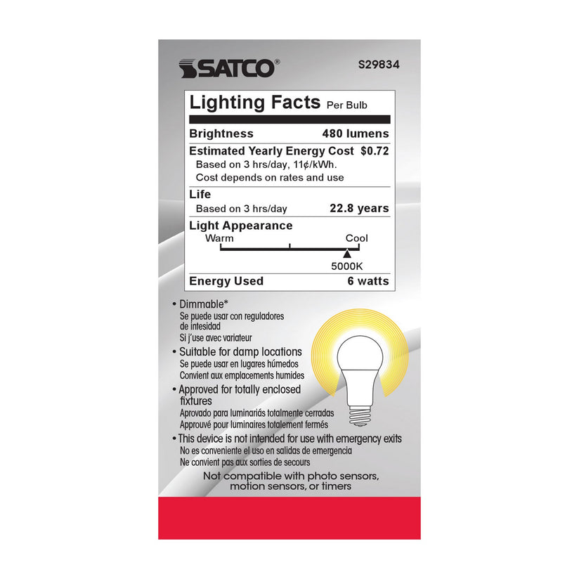 Satco - S29834 - Light Bulb - Frost