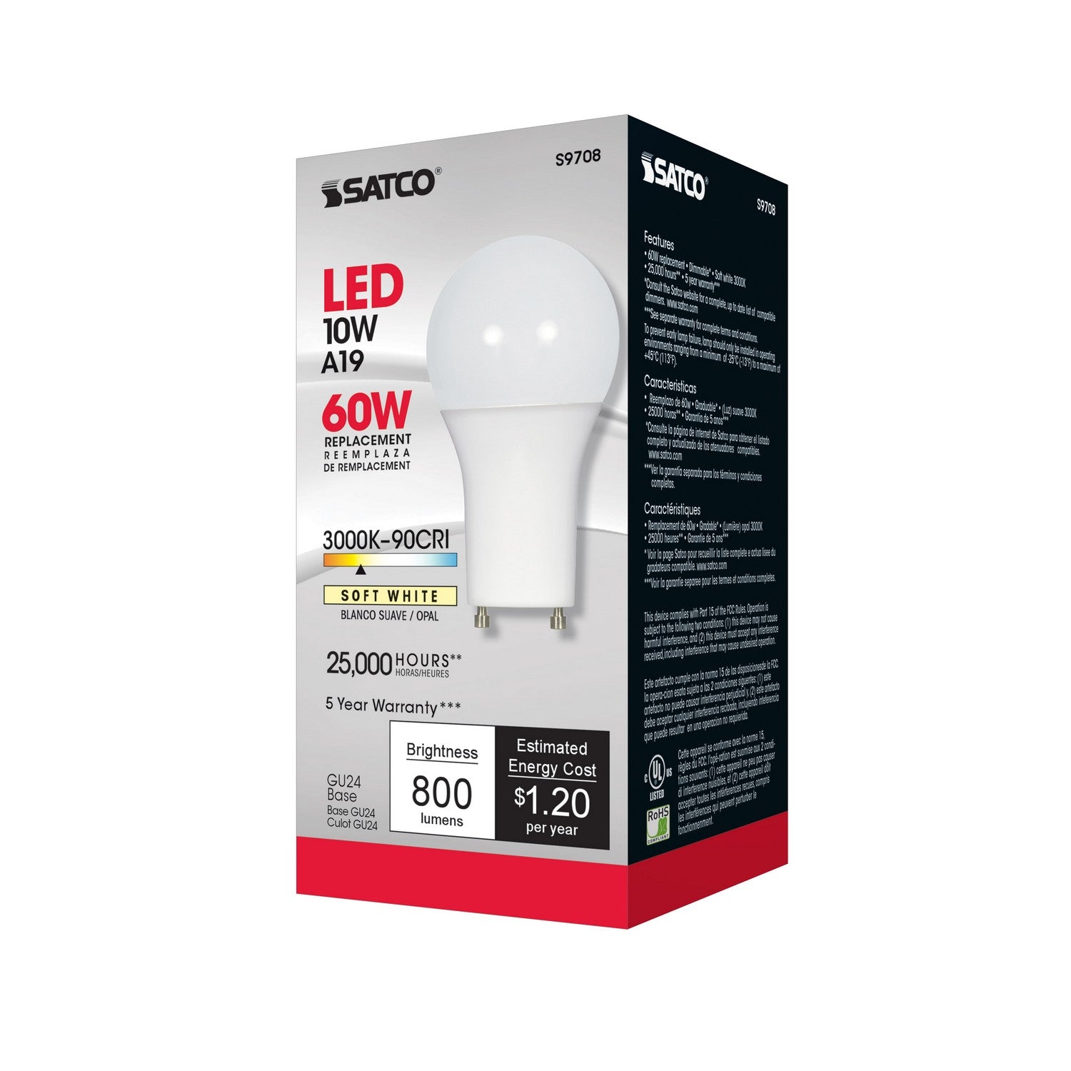 Satco - S9708 - Light Bulb - Frost