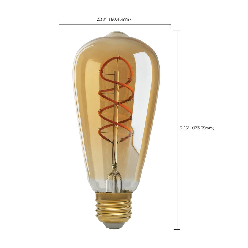 Satco - S9967 - Light Bulb - Transparent Amber