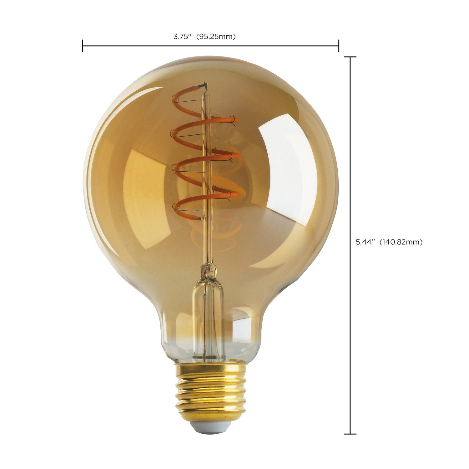 Satco - S9968 - Light Bulb - Transparent Amber