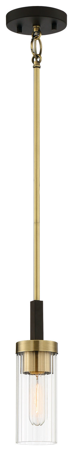 Minka-Lavery - 3040-560 - One Light Mini Pendant - Ainsley Court - Aged Kinston Bronze w/Brass