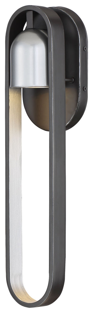 Minka-Lavery - 72642-517-L - LED Outdoor Wall Mount - Rocketa - Artisan Black w/Silver
