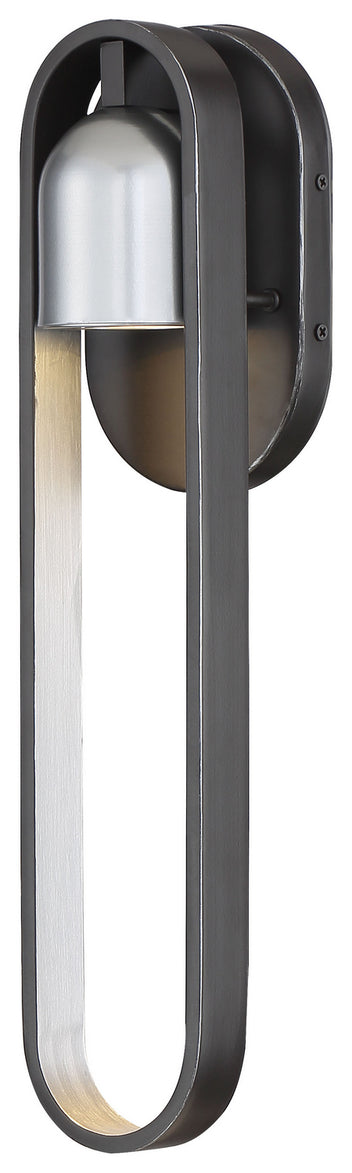 Minka-Lavery - 72642-517-L - LED Outdoor Wall Mount - Rocketa - Artisan Black w/Silver