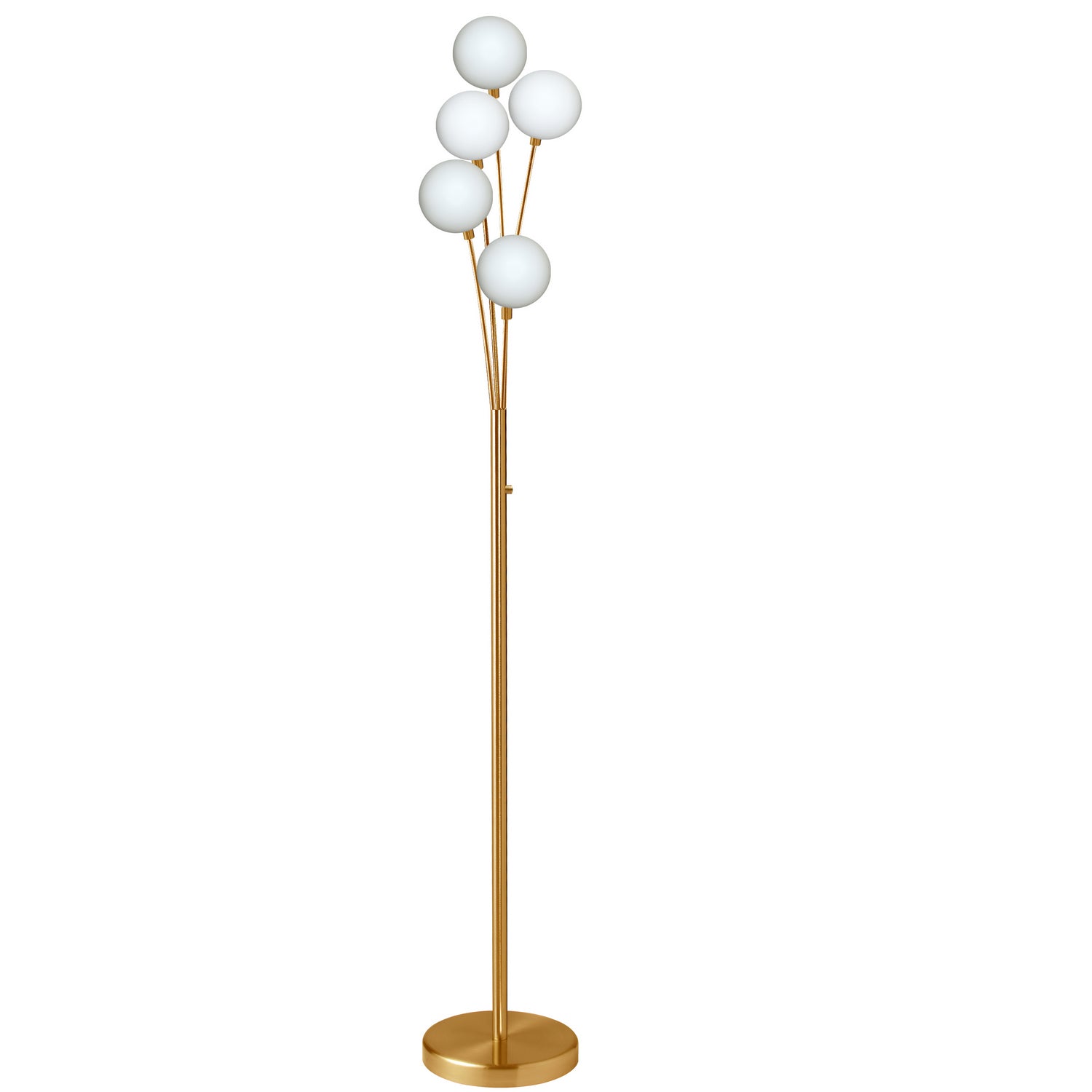 Dainolite Ltd - 306F-AGB - Five Light Floor Lamp - Aged Brass