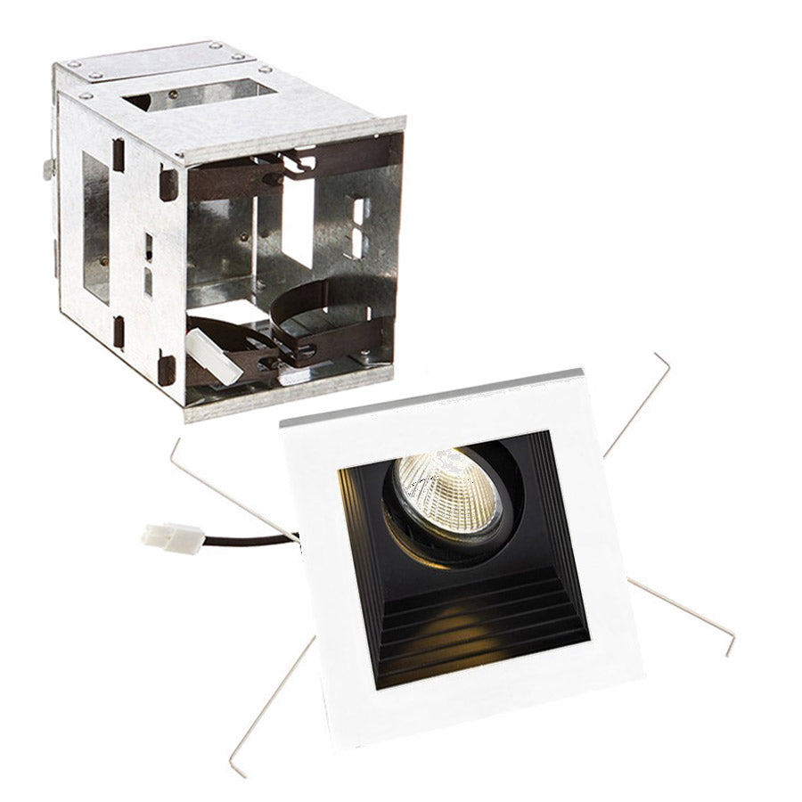 W.A.C. Lighting - MT-3LD111R-W930-BK - LED Single Light Remodel Housing with Trim and Light Engine - Mini Led Multiple Spots - Black