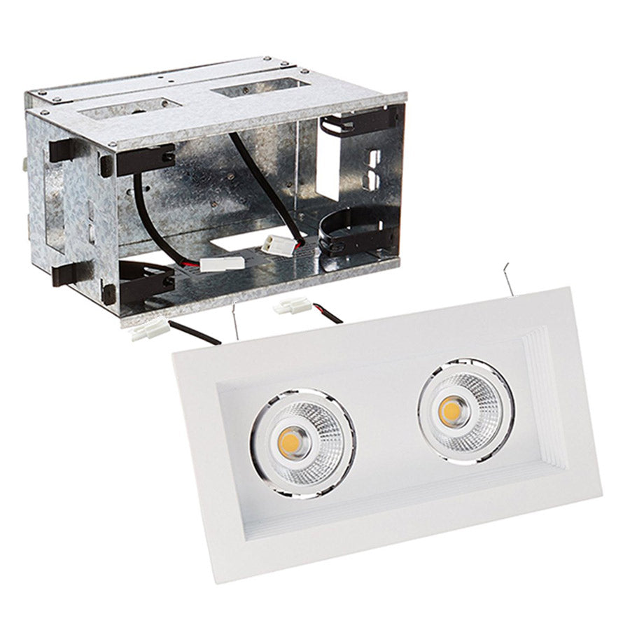 W.A.C. Lighting - MT-3LD211R-F940-WT - LED Two Light Remodel Housing with Trim and Light Engine - Mini Led Multiple Spots - White