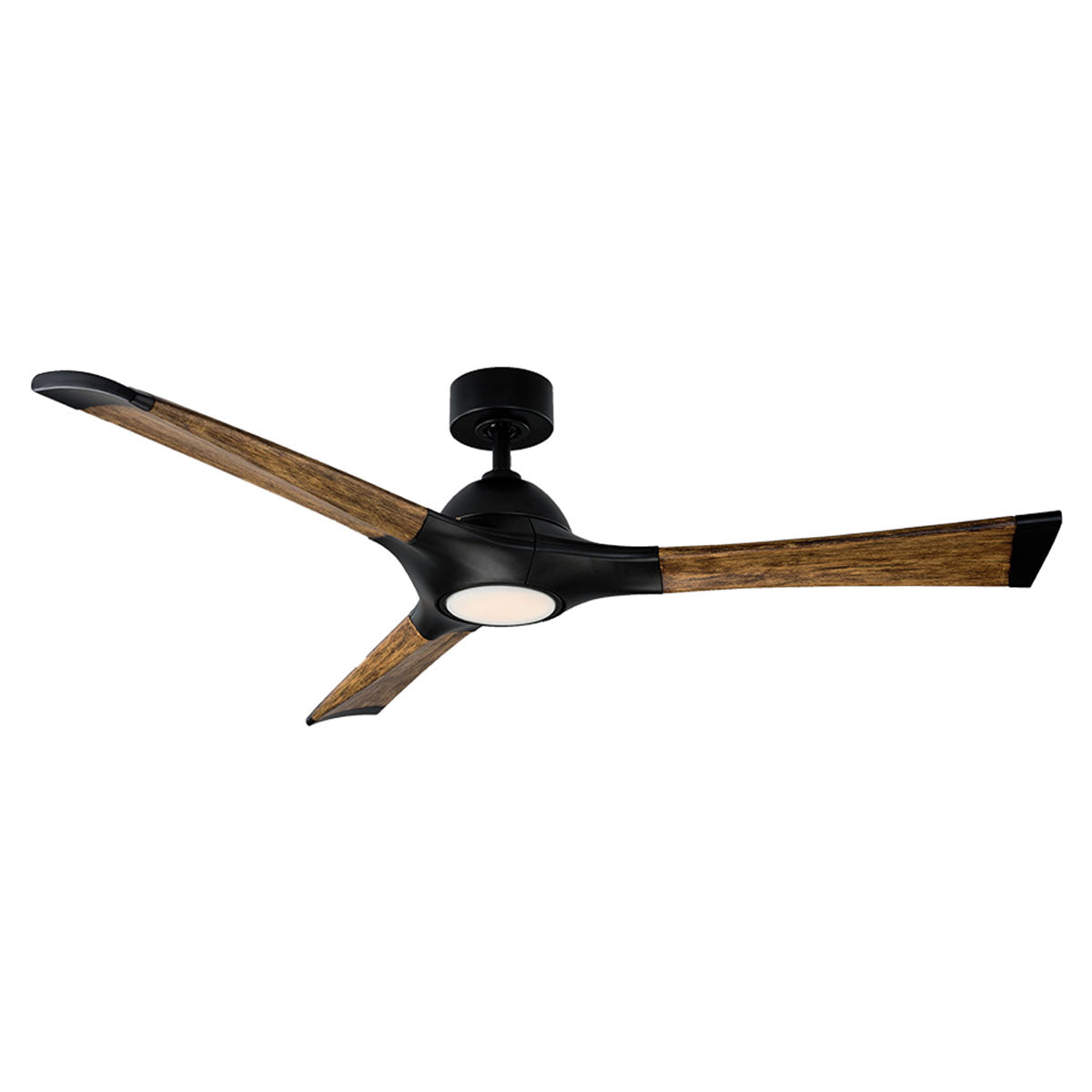 Modern Forms Fans - FR-W1814-60L-MB/DK - 60" Ceiling Fan - Woody - Matte Black/Distressed Koa