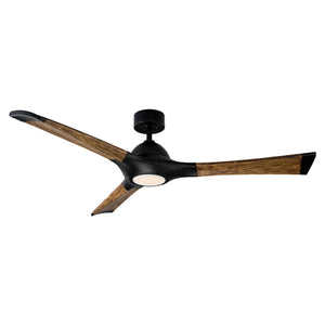 Modern Forms Fans - FR-W1814-60L-MB/DK - 60" Ceiling Fan - Woody - Matte Black/Distressed Koa