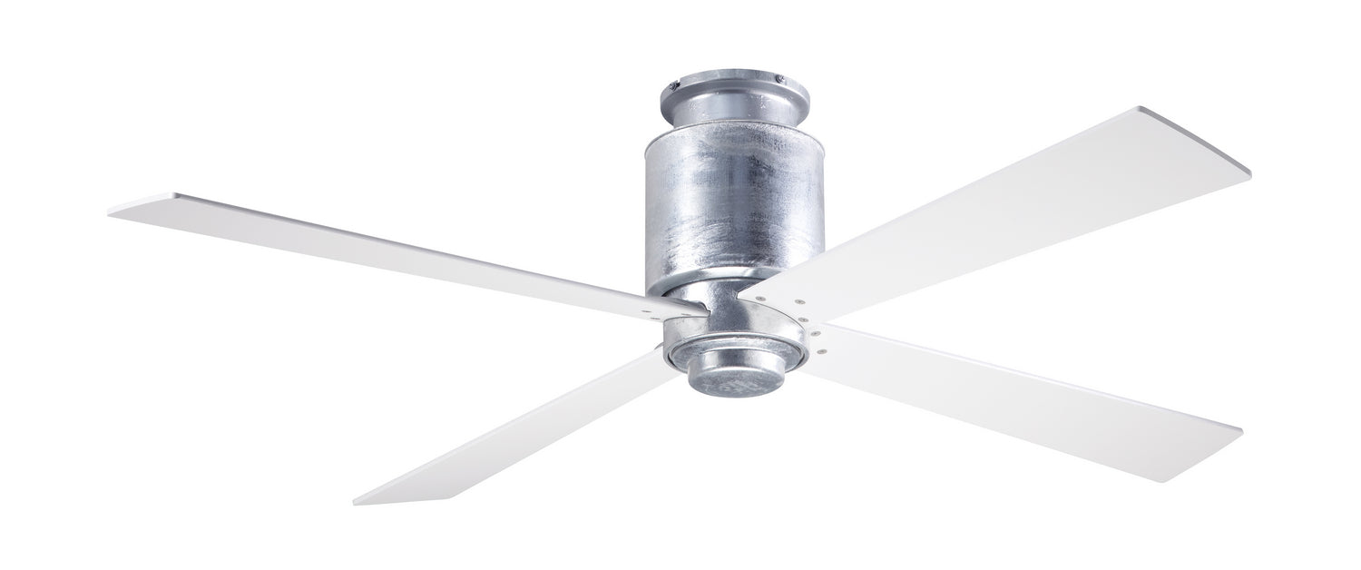 Modern Fan Co - LAP-FM-GV-50-WH-NL-001 - 50"Ceiling Fan - Lapa Flush - Galvanized