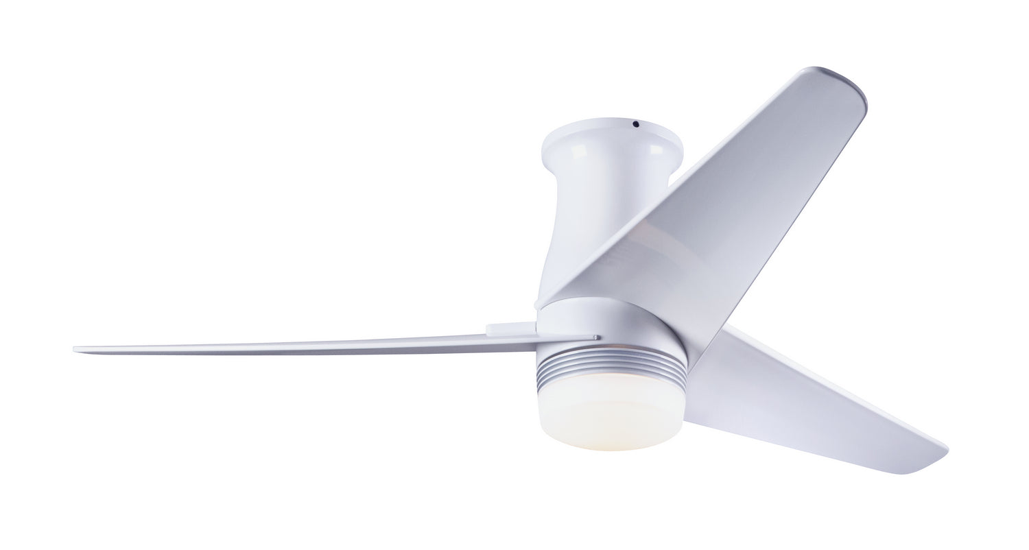 Modern Fan Co - VEL-FM-GW-48-WH-853-CC - 48"Ceiling Fan - Velo Flush DC - Gloss White