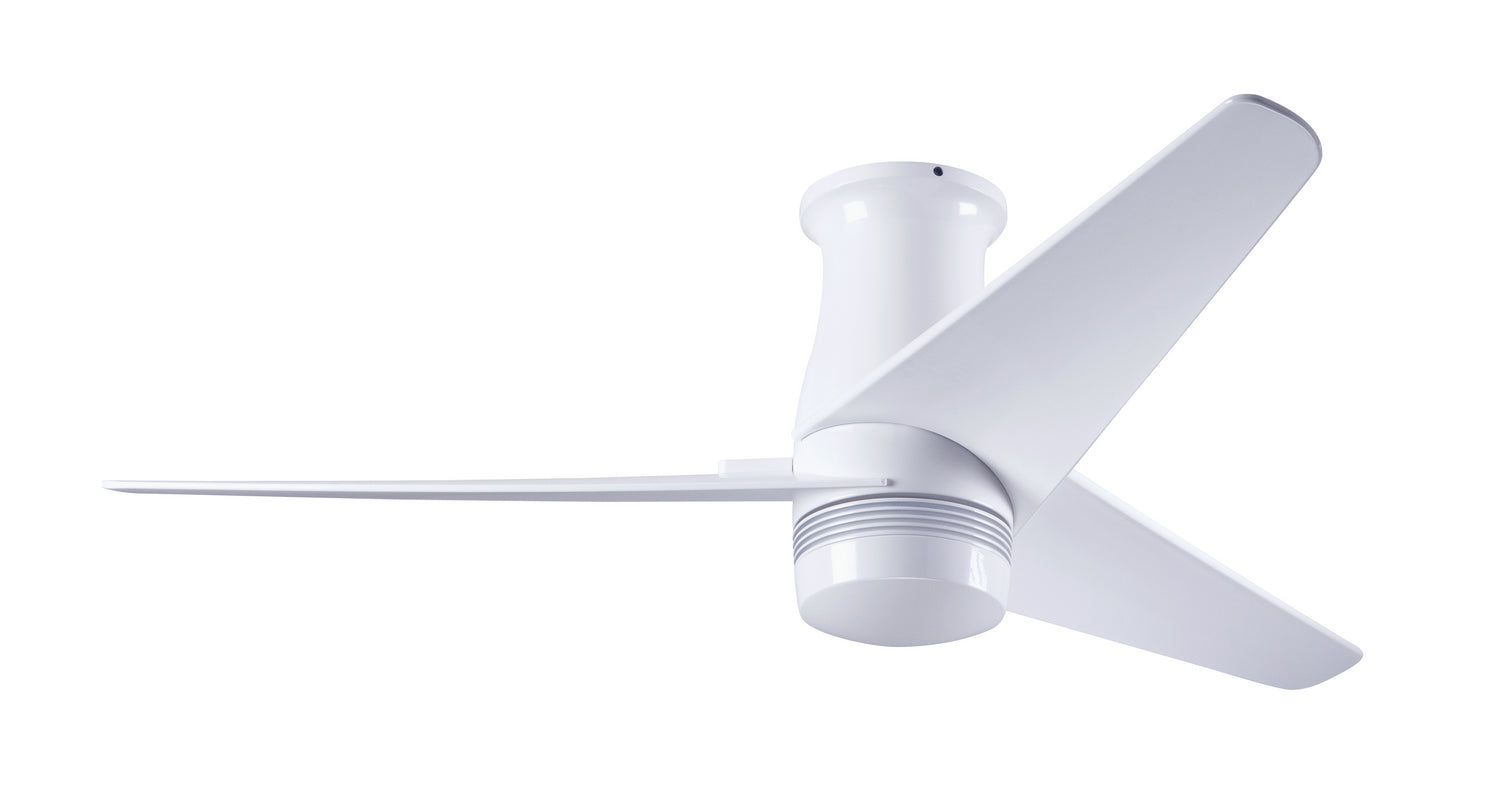 Modern Fan Co - VEL-FM-GW-48-WH-NL-CC - 48"Ceiling Fan - Velo Flush DC - Gloss White