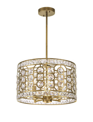 CWI Lighting - 1026P16-4-193 - Four Light Chandelier - Belinda - Champagne