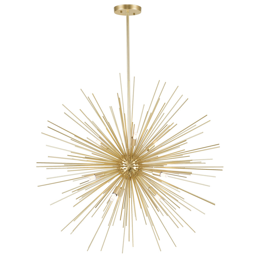 CWI Lighting - 1034P30-9-620 - Nine Light Chandelier - Savannah - Gold Leaf