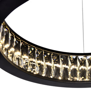 CWI Lighting - 1040P20-101 - LED Chandelier - Rosalina - Matte Black