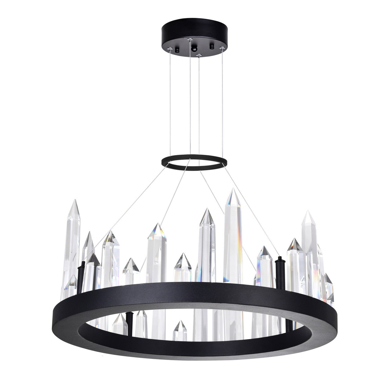 CWI Lighting - 1043P16-101 - LED Chandelier - Juliette - Black