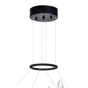 CWI Lighting - 1043P16-101 - LED Chandelier - Juliette - Black