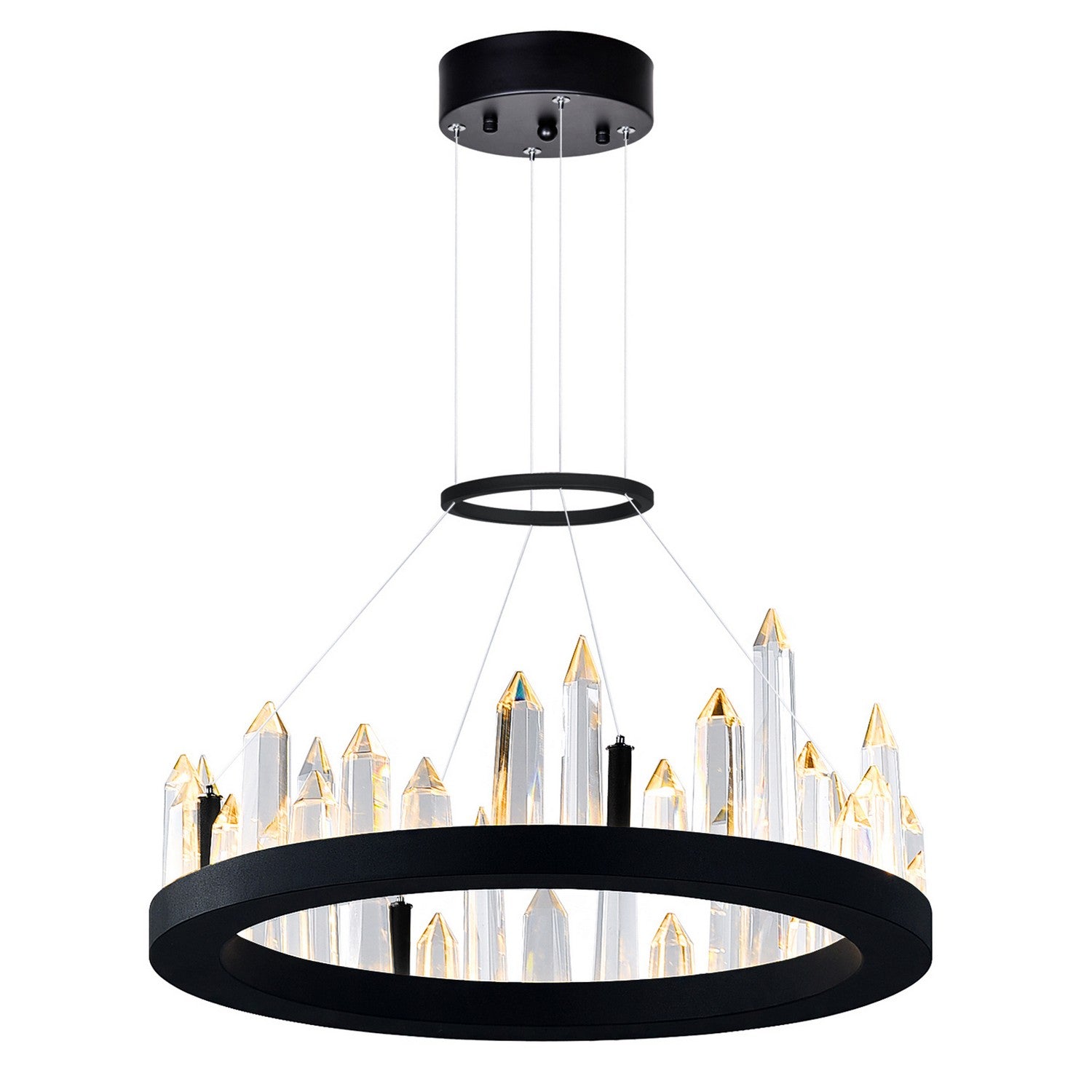 CWI Lighting - 1043P16-101 - LED Chandelier - Juliette - Black