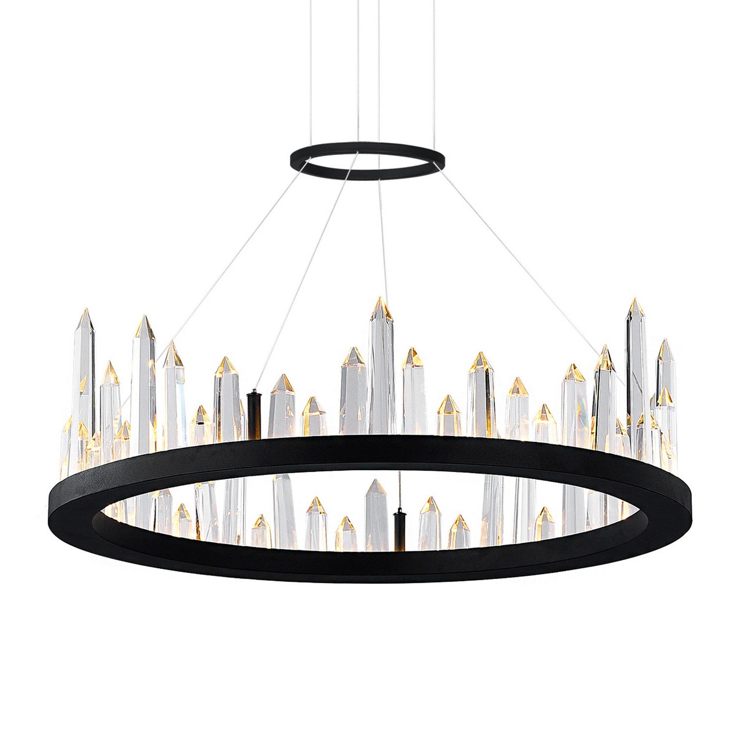 CWI Lighting - 1043P24-101 - LED Chandelier - Juliette - Black