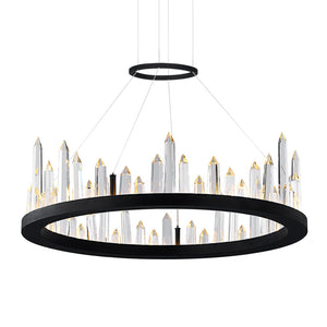 CWI Lighting - 1043P24-101 - LED Chandelier - Juliette - Black