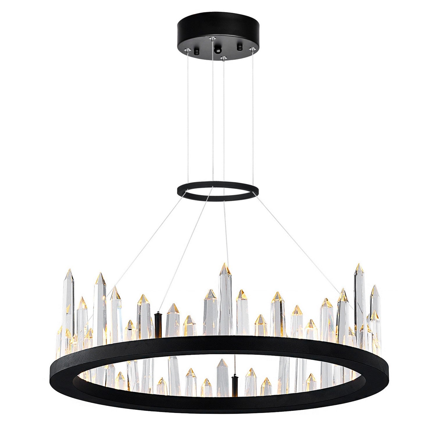 CWI Lighting - 1043P24-101 - LED Chandelier - Juliette - Black