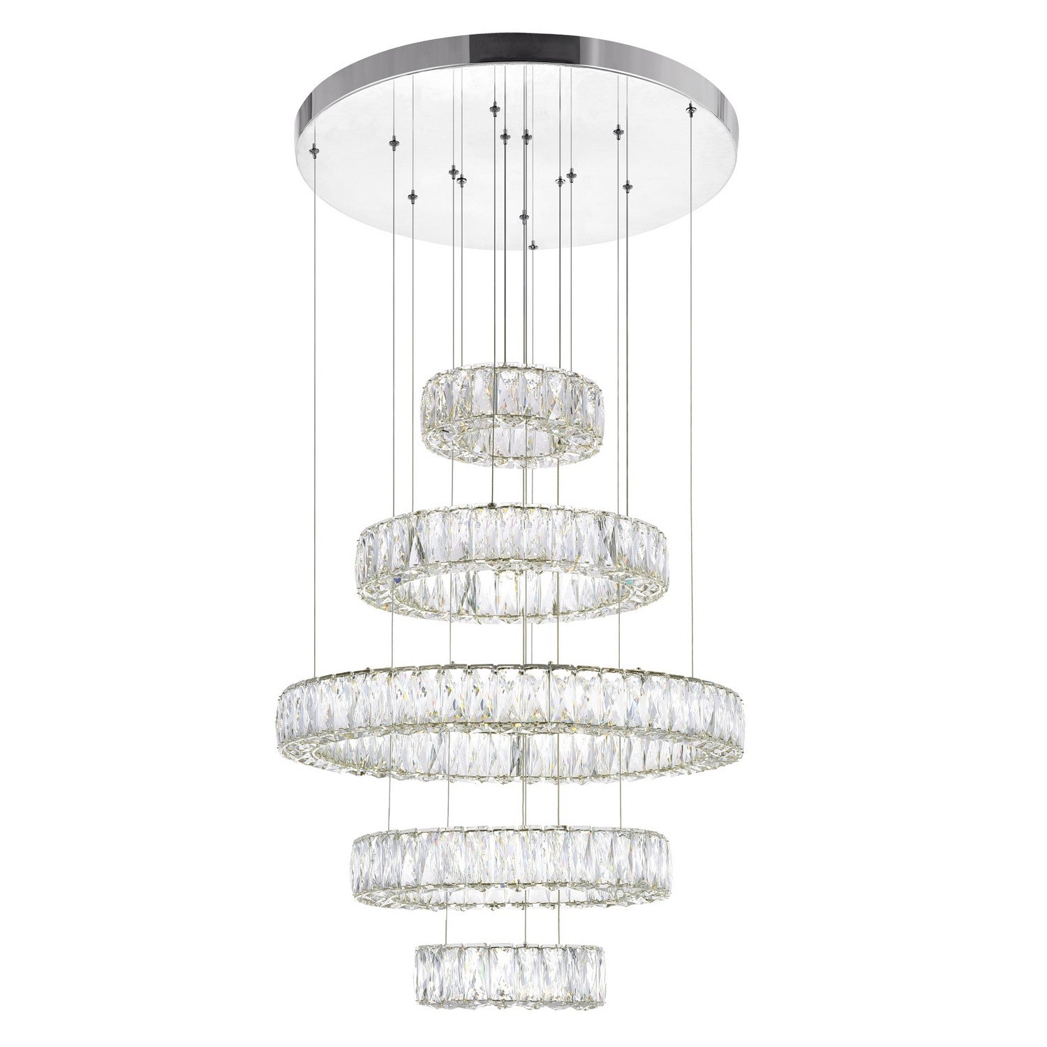 CWI Lighting - 1044P24-601-R-5C - LED Chandelier - Madeline - Chrome