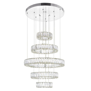 CWI Lighting - 1044P24-601-R-5C - LED Chandelier - Madeline - Chrome