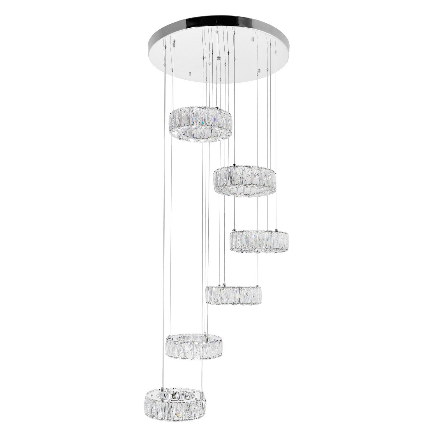 CWI Lighting - 1044P24-601-R-6C - LED Chandelier - Madeline - Chrome