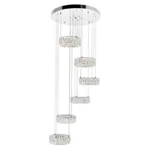 CWI Lighting - 1044P24-601-R-6C - LED Chandelier - Madeline - Chrome