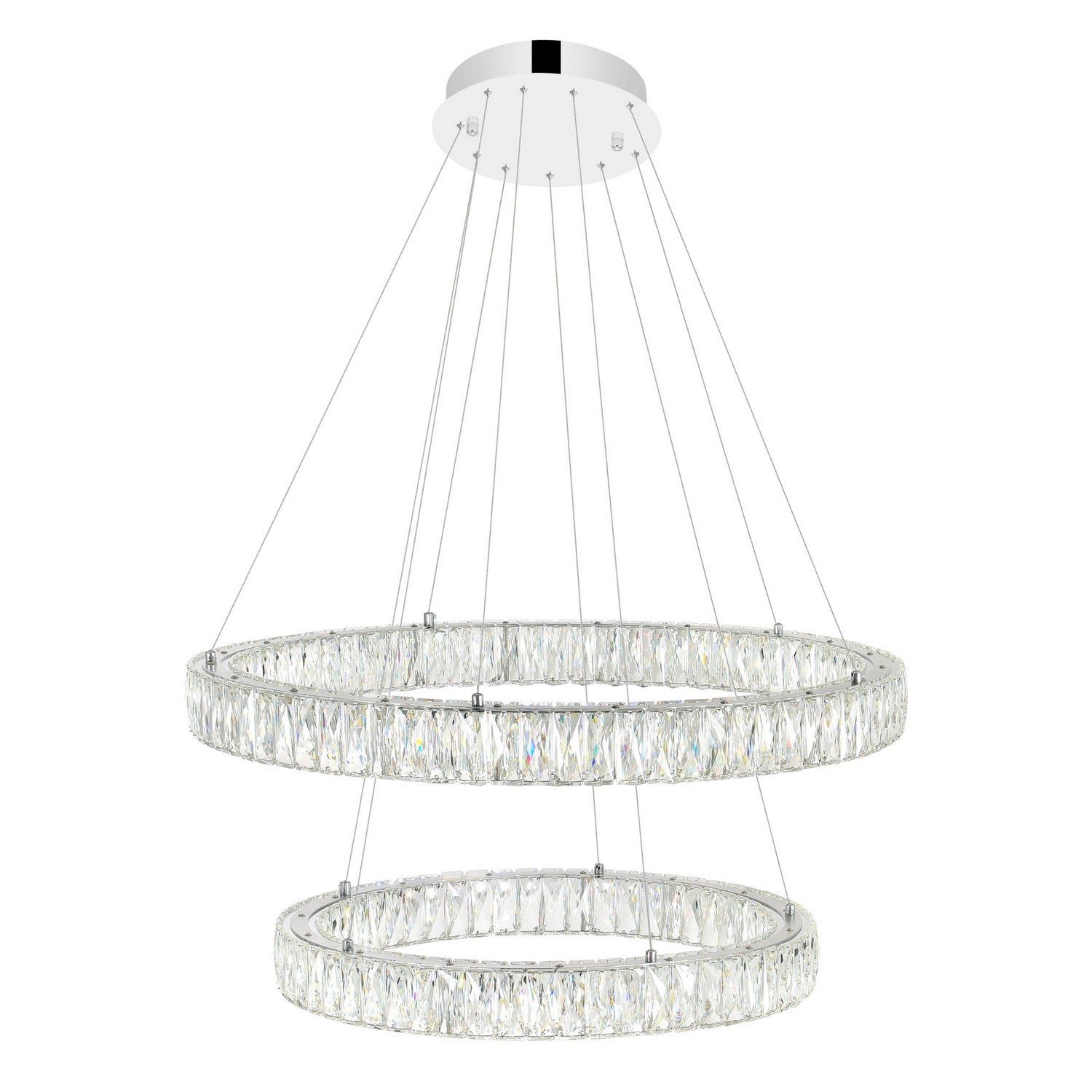 CWI Lighting - 1044P32-601-R-2C-B - LED Chandelier - Madeline - Chrome