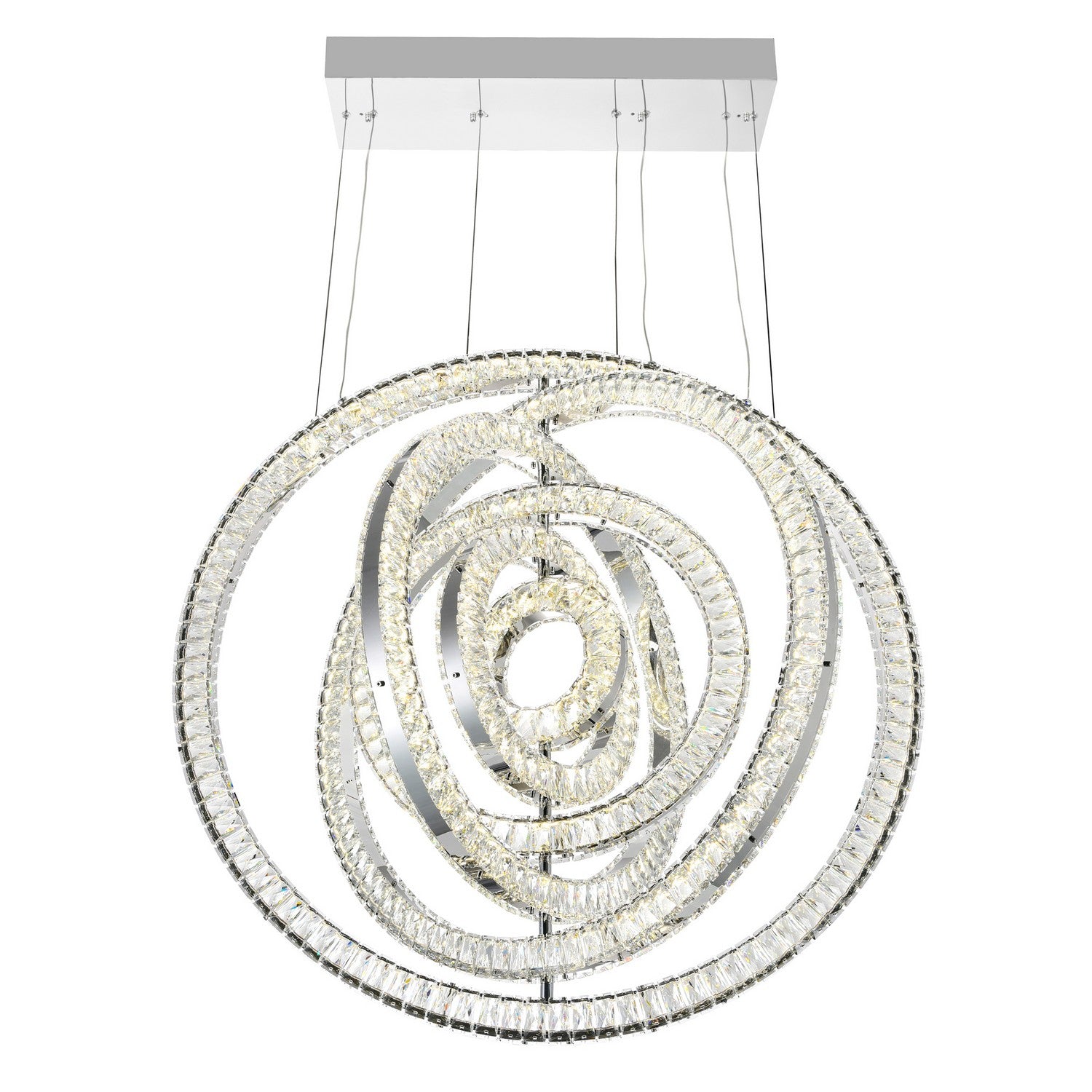 CWI Lighting - 1046P37-6-601 - LED Chandelier - Celina - Chrome