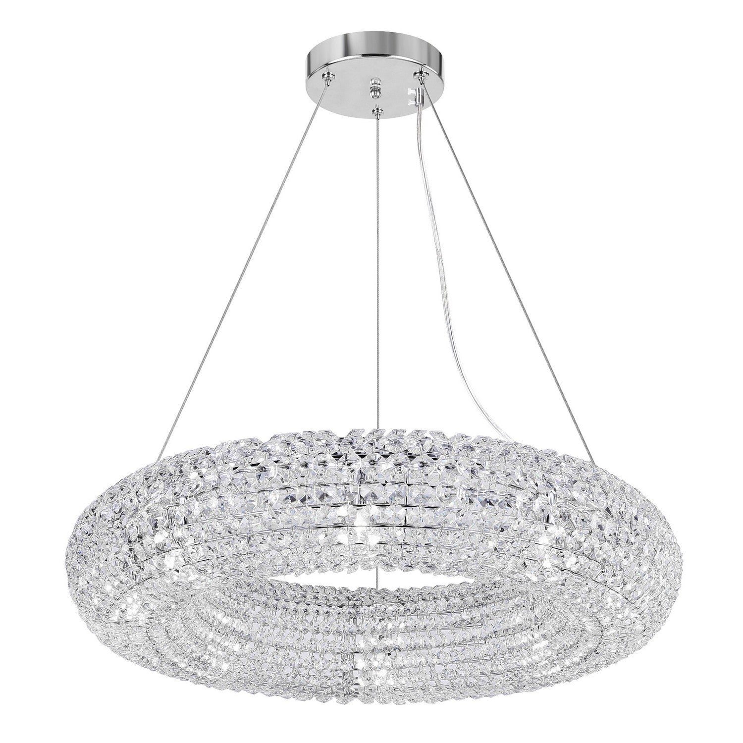 CWI Lighting - 1057P24-8-601 - Eight Light Chandelier - Veronique - Chrome