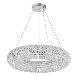 CWI Lighting - 1057P24-8-601 - Eight Light Chandelier - Veronique - Chrome