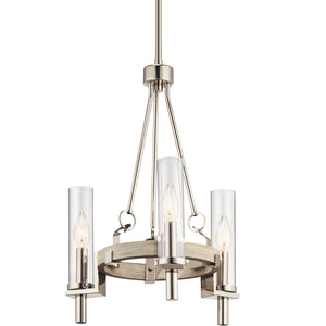 Kichler - 44286WWW - Three Light Chandelier - Telan - White Washed Wood