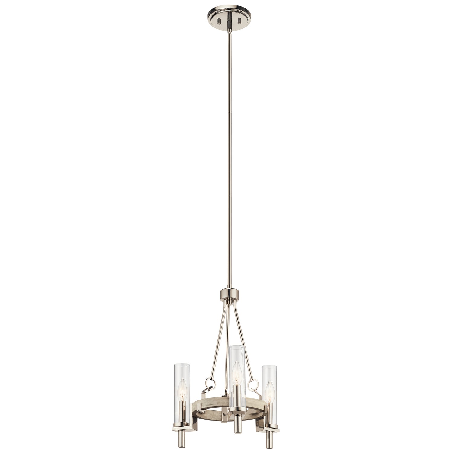 Kichler - 44286WWW - Three Light Chandelier - Telan - White Washed Wood