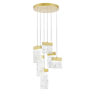 CWI Lighting - 1090P16-6-620 - LED Chandelier - Carolina - Gold Leaf