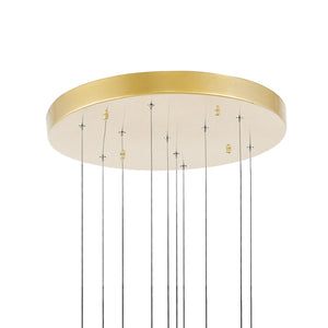 CWI Lighting - 1090P20-10-620 - LED Chandelier - Carolina - Gold Leaf