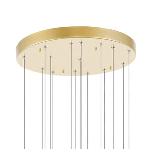 CWI Lighting - 1090P32-16-620 - LED Chandelier - Carolina - Gold Leaf