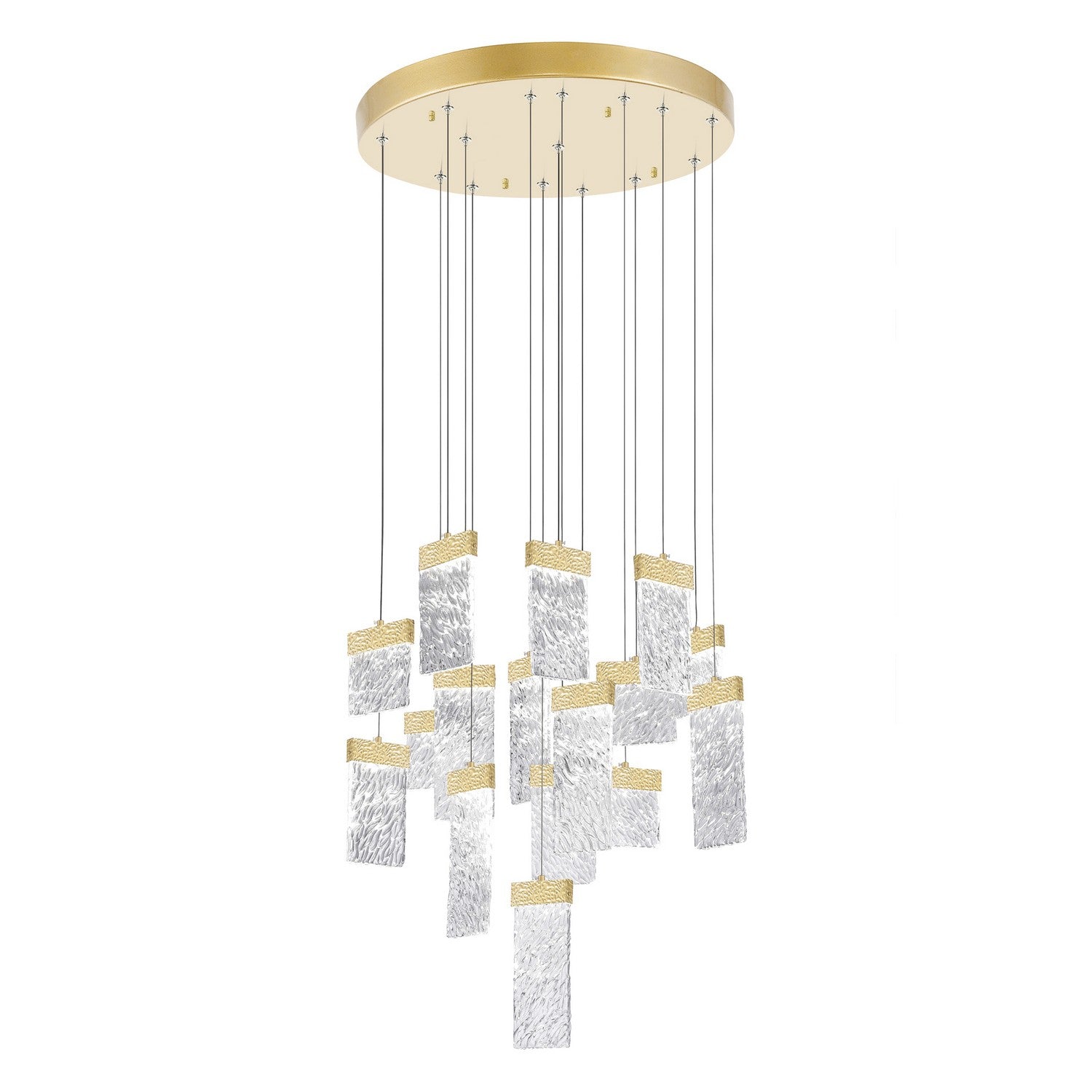 CWI Lighting - 1090P32-16-620 - LED Chandelier - Carolina - Gold Leaf