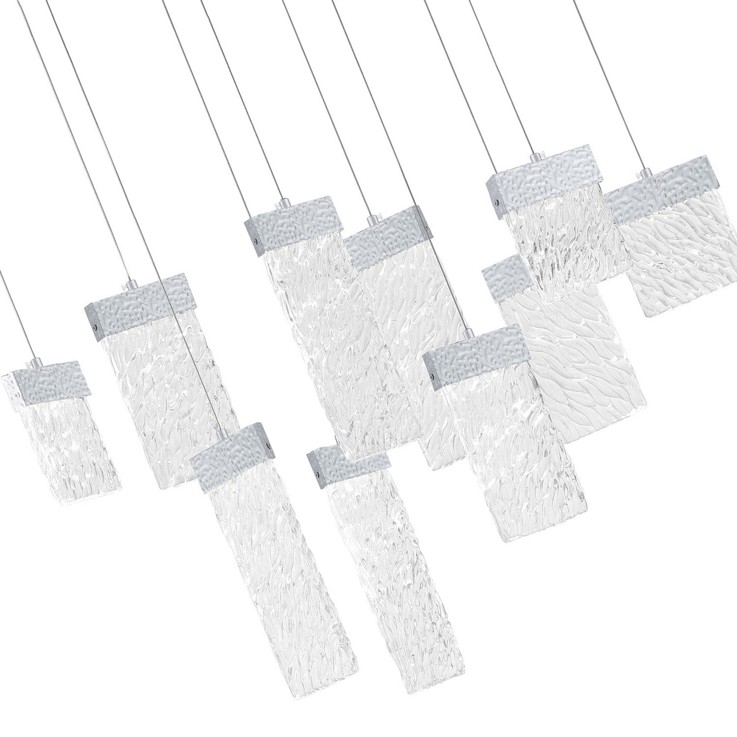 CWI Lighting - 1090P40-10-269-O - LED Chandelier - Carolina - Pewter