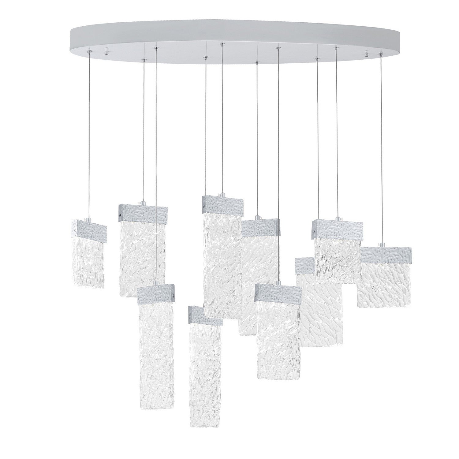 CWI Lighting - 1090P40-10-269-O - LED Chandelier - Carolina - Pewter