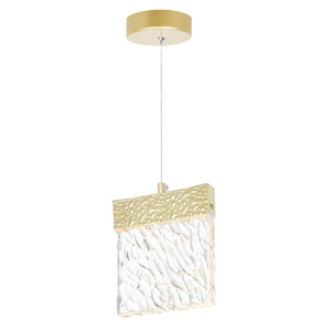 CWI Lighting - 1090P6-1-620 - LED Mini Pendant - Carolina - Gold Leaf