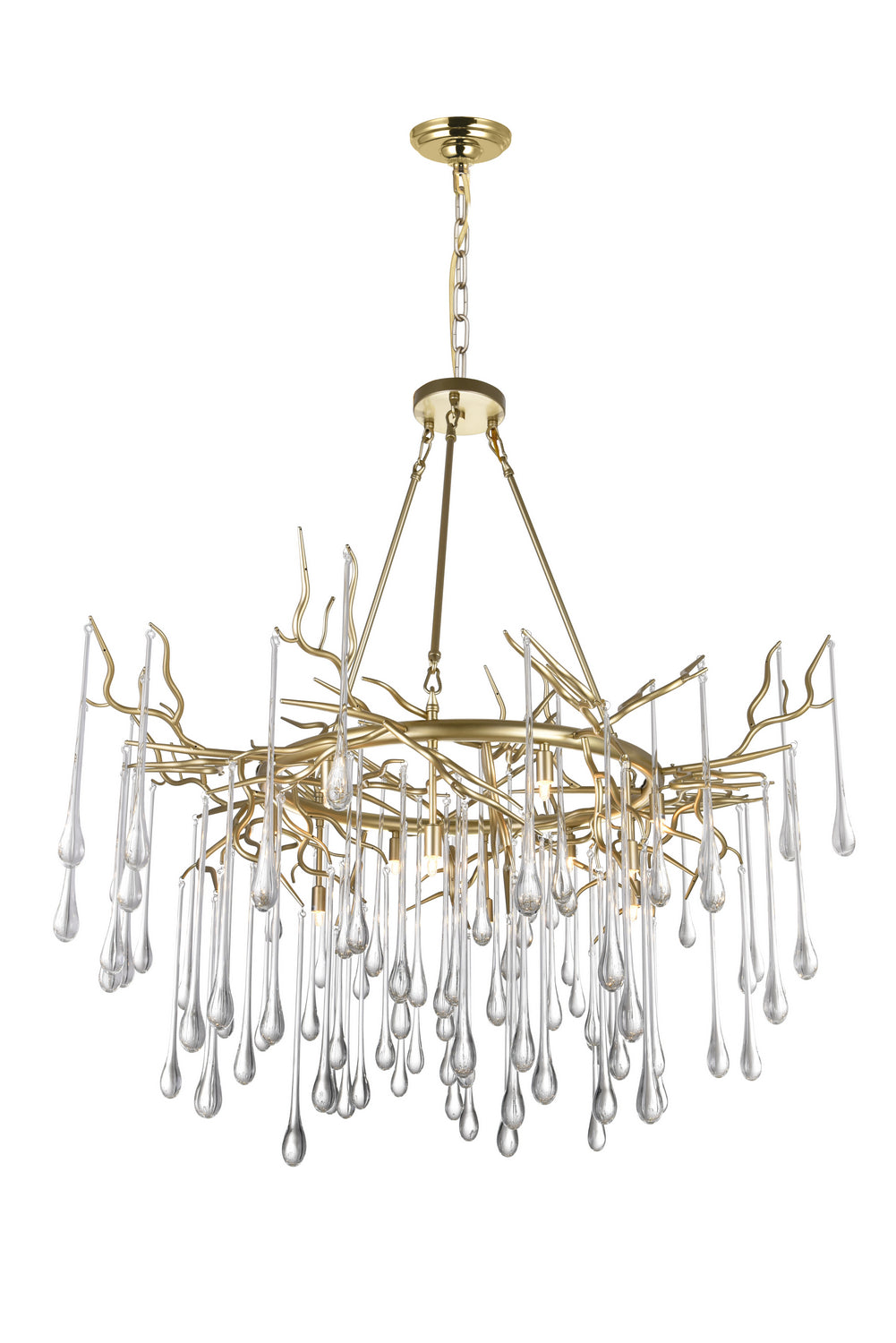 CWI Lighting - 1094P43-12-620 - 12 Light Chandelier - Anita - Gold Leaf