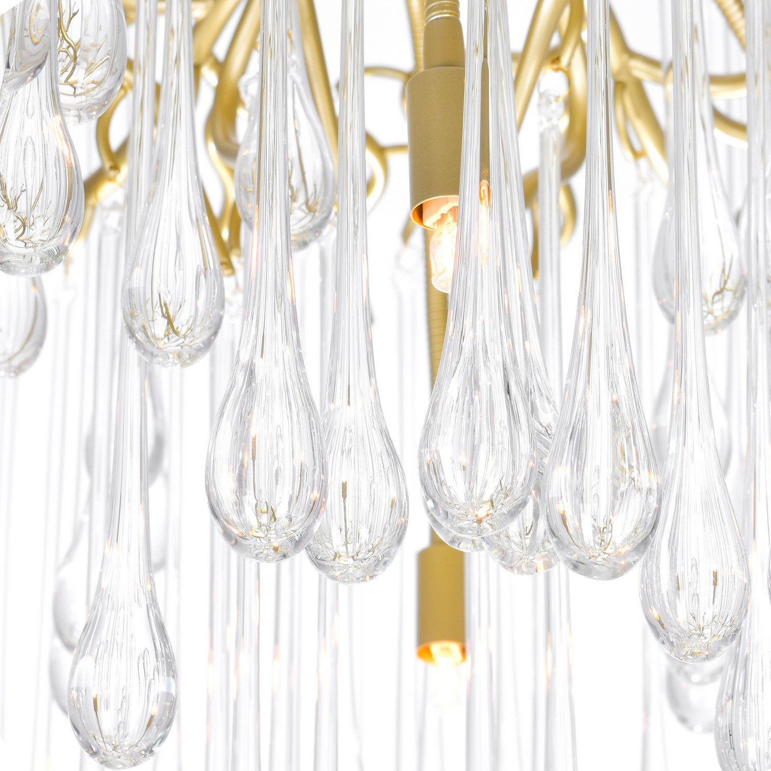 CWI Lighting - 1094P47-10-620 - Ten Light Chandelier - Anita - Gold Leaf